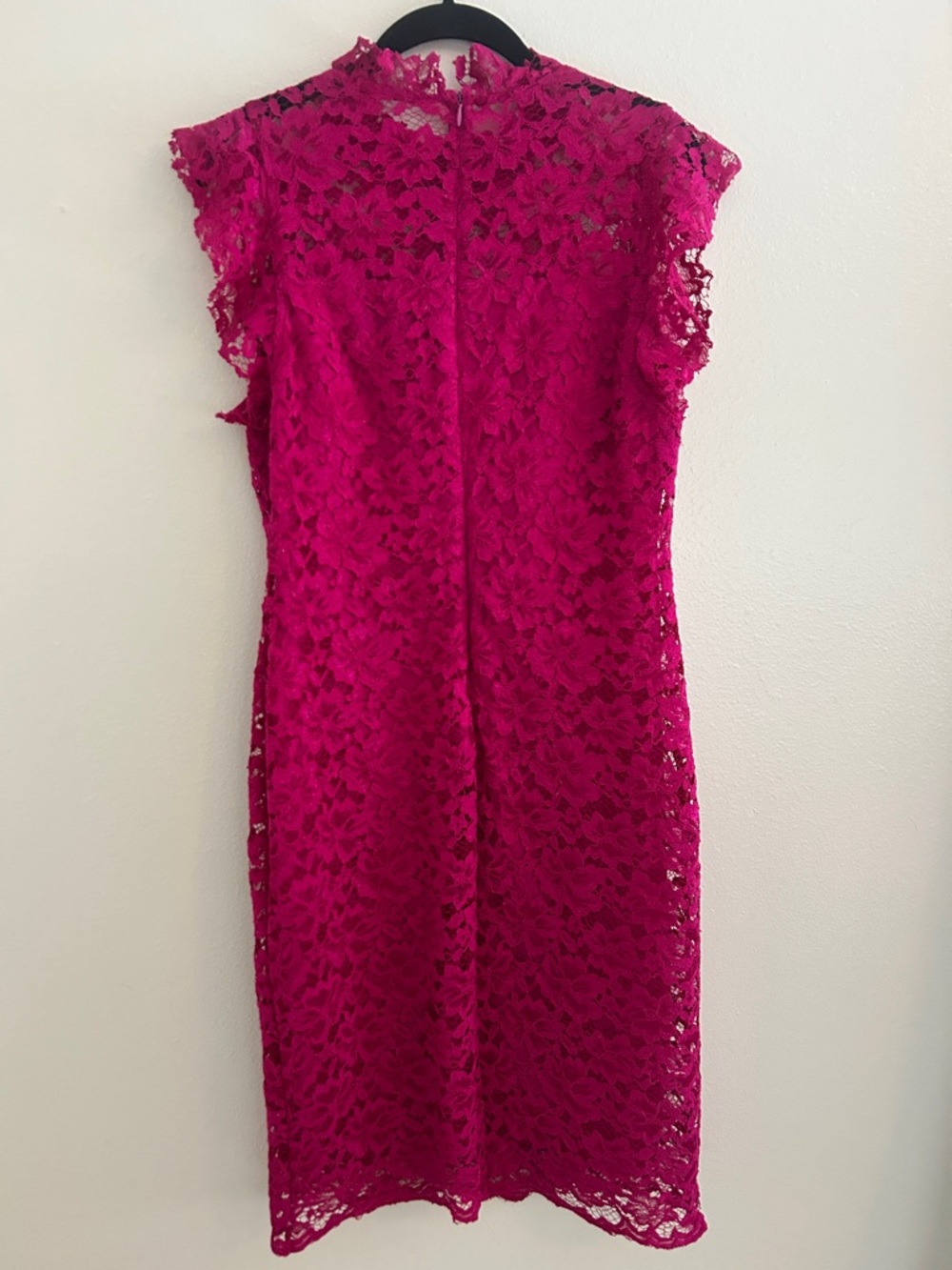 Enfocus Studio Fuchsia Lace Midi Dress 14 - Picture 2 of 8